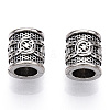 Tibetan Style Alloy European Beads X1-TIBEB-TAC0002-01AS-1