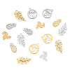 32Pcs 8 Style 304 Stainless Steel Pendants STAS-DC0012-99-3