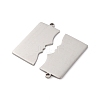 Anti-Tarnish 201 Stainless Steel Pendants STAS-R002-18P-2