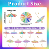 20Pcs 10 Colors Acrylic Pendants MACR-SC0001-97-2