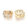 Brass Micro Pave Cubic Zirconia Charms X-KK-N261-102G-2