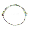 10Pcs 10 Colors Macrame Braided Cotton Cord Bracelets Set BJEW-FZ00009-4
