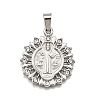 304 Stainless Steel Pendants STAS-B086-09C-P-1