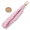 Handmade Macrame Cotton Threads Wrist Strap Pendant Decoration HJEW-JM02625-01-3