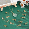 50Pcs Brass Pinch Bails KK-UN0005-32-2