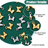 20Pcs 2 Colors 304 Stainless Steel Charms STAS-HS0001-88-4