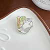 Cat Shape Acrylic Brooch for Backpack Clothes PW-WG8FB81-04-1