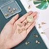 SUPERFINDINGS 16Pcs 4 Style Brass Micro Pave Cubic Zirconia Ice Pick Pinch Bails ZIRC-FH0001-08-5