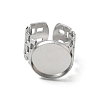 304 Stainless Steel Cuff Ring Components SA-CBA37BC-17E-P-2
