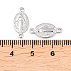 Brass Oval with Virgin Connector Charm KK-Z146-31P-3