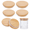 Bamboo Bottle Caps AJEW-WH0270-206-1