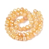 Dyed Crackle Imitation Jade Glass Beads Strands EGLA-Q131-02C-07-2
