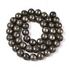 Natural Pyrite Beads Strands X-G-S249-01-8mm-2
