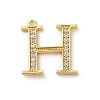 Rack Plating Brass Micro Pave Cubic Zirconia Pendant KK-H449-76G-02-1