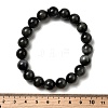 Grade A Natural Eagle Eye Stone Round Beads Stretch Bracelets for Women BJEW-L712-B06-10mm-5