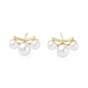 Rack Plating Brass  Stud Earring EJEW-C081-38G-1