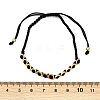 Square Brass Cotton Cord Adjustable Braided Bracelets BJEW-L568-05G-5