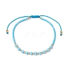 Glass Braided Bead Bracelets BJEW-JB11419-04-2