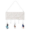 Bohemian Style Handmade Macrame Cotton Hanging Ornament HJEW-WH0068-24-1