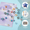210Pcs 12 Style Electroplate Glass Beads EGLA-SW0001-03-6