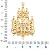 Brass Pave Cubic Zirconia Chandelier Component Links CU-CBA7392-14G-3