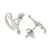304 Stainless Steel Stud Earrings for Women EJEW-F320-03P-2
