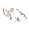 Tarnish Resistant 304 Stainless Steel Stud Earrings for Women EJEW-F320-03P-2