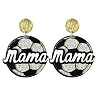 Mother's Day Acrylic Dangle Stud Earrings WG8B487-02-1