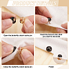 48Pcs 2 Colors Pearl Button Pins for Jeans BUTT-FG0001-38-4