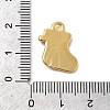 304 Stainless Steel Rhinestone Pendants STAS-P427-04B-G-3