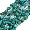 Natural HuBei Turquoise Beads Strands G-B089-B01-03-2