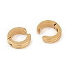 Ion Plating(IP) Lightning sand 304 Stainless Steel Clip-on Earrings  EJEW-M001-08G-2