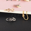 304 Stainless Steel Micro Pave Clear Cubic Zirconia Clip on Nose Rings WGD6E17-11-1