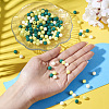 191~193Pcs Rubberized Style Imitated Silicone Acrylic Beads MACR-TA0001-94A-6
