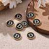 Golden Plated Alloy Charms LS-X-ENAM-S118-02D-5