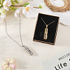 2Pcs 304 Stainless Steel Perfume Bottle Pendants DIY-WR0005-50-4
