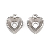 304 Stainless Steel Charm Rhinestone Settings SA-CBAC865-06B-P-1