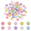 60Pcs 10 Colors Zinc Alloy Beads FIND-AR0006-28-1