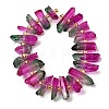 Electroplated Natural Quartz Crystal Beads Strands G-F800-D09-2