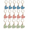 Heart Pendant Stitch Markers HJEW-JM01084-1