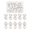 20Pcs 2 Styles Silicone Ear Nuts FIND-TA0001-47B-1