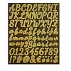 Alphabet & Number Paper Waterproof Stickers LETT-PW0002-44A-1