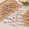 120Pcs 12 Styles Tibetan Style Alloy European Beads MPDL-ME0001-03-4