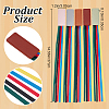 5Pcs 5 Colors Colorful Ribbon PU Leather Bookmarks AJEW-CP0003-86A-2