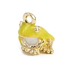 Alloy Enamel Charms X-FIND-I052-03G-04-1