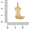 304 Stainless Steel Rhinestone Pendants FIND-T075-07G-3