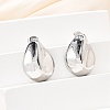 304 Stainless Steel Stud Earrings EJEW-D319-09A-P-3