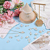 120Pcs 12 Styles ABS Plastic with Acrylic Pearl & Iron Pendants & Connector Charms PALLOY-PH01910-5