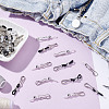 40Pcs 2 Colors Silicone Zipper Holder Upper for Jeans HJEW-NB00228-4