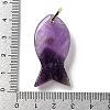 Natural Amethyst Pendants G-Z102-02G-03-3